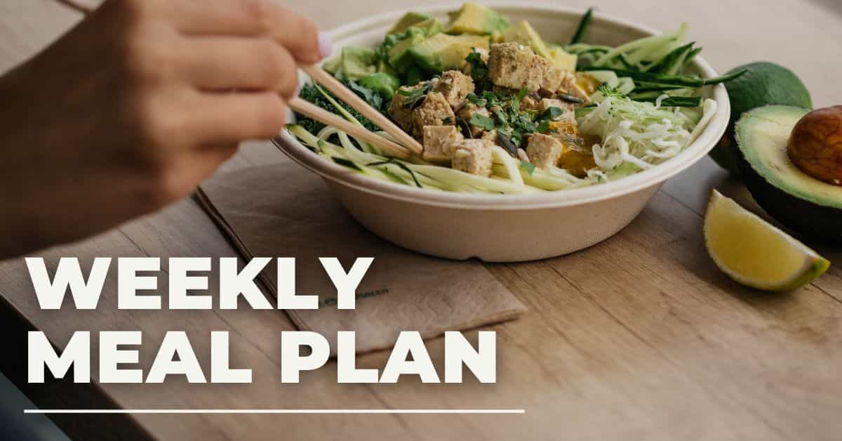 Creating A Meal Plan For Week 1